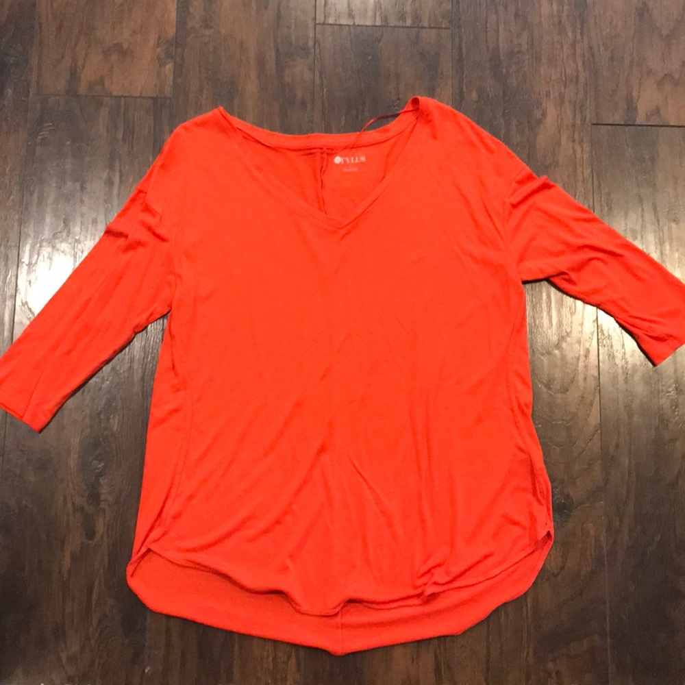 Tunic 3/4 sleeve orange